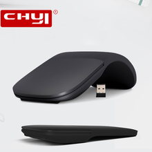 Ratón óptico inalámbrico ultradelgado, Mouse táctil plegable de 2,4G, USB, 1600DPI, ergonómico, silencioso, para oficina, PC y ordenador portátil 2024 - compra barato