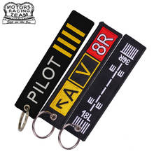 Embroidery Luggage Tag label Fashion Travel bag tag With Key Ring Special Gift for Flight Crew Aviation Lover 3pcs/lot 2024 - buy cheap