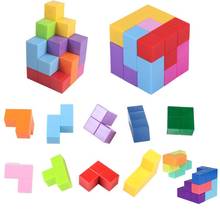 Yongjun quebra-cabeça de 2 cores, cubo mágico magnético, jogo de montagem com blocos de construção, brinquedo educativo antiestresse para crianças 2024 - compre barato