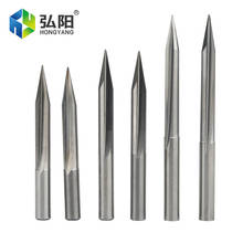 CNC Milling Drill Bit 3.175mm 4mm 6mm Shank V-Cut Milling End Milling Cutter Head 2 Groove Wood PVC Acrylic Carving Knife 2024 - buy cheap