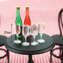 8pcs Dollhouse Miniatures 1:12 Scale Wine Glasses Goblets Toys Doll Kitchen Dining Room Decor 2024 - buy cheap