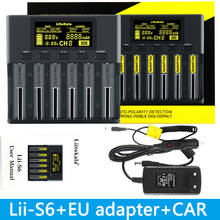 LiitoKala Lii-S6 Battery charger 18650 Charger 6-Slot Auto-Polarity Detect For 18650 26650 21700 32650 AA AAA batteries 2024 - buy cheap