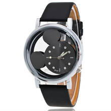 Xirhua relógio de pulso feminino de quartzo, relógio com pulseira de cristal de desenho animado, presente para mulheres