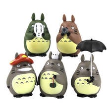 11-16cm 5Pcs/set Miyazaki Hayao My Neighbor Totoro with umbrella PVC Action Figure Kids Toys Collection Brinquedos Gift 2024 - buy cheap