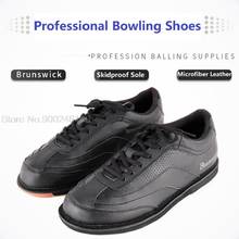 Professional Bowling Shoes Men Soft Footwear Skidproof Sole Sneakers Male Breathable Trainers Microfiber Leather Shoe Size 2024 - buy cheap