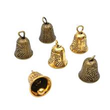 20 unids/lote de abalorios de 15x9mm de aleación de Zinc, bronce antiguo/oro, campana pequeña (sin sonido), colgante, accesorios de joyería DIY 2024 - compra barato