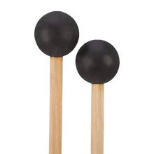 Nuevo mazos de campana Glockenspiel, palos, mazo de goma, percusión con mango de madera, 15 pulgadas de largo (negro) 2024 - compra barato