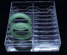 Free shipping 20 grid transparent storage box bracelet display Acrylic bracelet jade bracelet box bracket widget 2024 - buy cheap