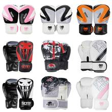 SUOTF MMA Fierce fighting Boxing Sports Leather Gloves Tiger Muay Thai boxing pads fight Women/Men sanda boxe thai glove box 2024 - buy cheap