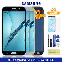 A720 ЖК-дисплей для Samsung Galaxy A7 2017LCD дисплей сенсорный экран дигитайзер сборка для Samsung A720 A720F SM-A720F Lcds 2024 - купить недорого