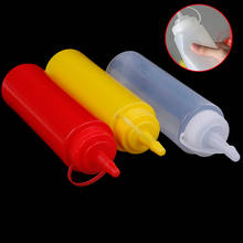 1 peça de plástico squeeze garrafa dispenser 8oz para molho vinagre óleo ketchup ferramentas cozinha acessórios 2024 - compre barato