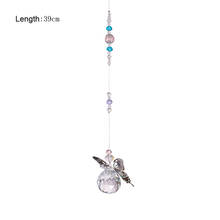 Handmade Butterfly Suncatcher Rainbow Maker Crystal Ball Prism Pendant Christmas Hanging Ornament Home Wedding Decor Favors 2024 - buy cheap