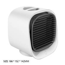 Домашний портативный мини-вентилятор с функциями увлажнение воздуха, очиститель воздуха, USB, Настольный кулер 2024 - купить недорого