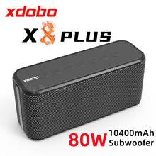 XDOBO-altavoz portátil de alta potencia con Bluetooth para exteriores, columna de graves inalámbrica, resistente al agua, con TWS, con centro de música, USB, 80W, X8 Plus 2024 - compra barato