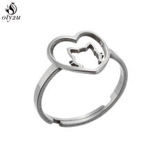 New Cute Small Cat Finger Female Ring Women Fashion Jewelry Lovely Stainless Steel Rings for Young Girl Child Gift Wholesale 2024 - buy cheap