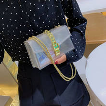 women's bag Clear Colorful Transparent jelly Bag Candy Color Crossbody Bags Designee Shoulder Chain Messenger Bag luxury handbag 2024 - buy cheap