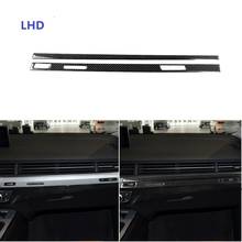 Fit For Audi Q7 SQ7 4M 2016-2019 Carbon Fiber Interior Sticker Co-pilot Dashboard Panel Trim Strips Car Accessories 2024 - buy cheap