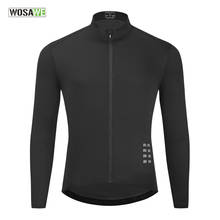 Camiseta masculina de ciclismo wosawe, camiseta manga longa respirável de secagem rápida para bicicleta de trilha mtb 2024 - compre barato