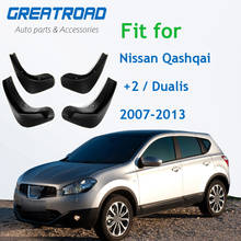 Car Mud Flaps For Nissan Qashqai / +2 / Dualis 2007-2013 J10 Splash Guards Mud Flap Mudguards Fender 2008 2009 2010 2011 2012 2024 - buy cheap