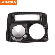 SHINEKA For Toyota 4runner SR5 Limited 2010-2019 Carbon Fiber Grain for 4runner 4WD Four-Wheel Drive Panel Center Console Trim 2024 - buy cheap