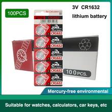 100 pces para eaxell cr1632 1632 dl1632 3v baterias de lítio pilha botão moeda bateria calculadora brinquedo baterias médicas 2024 - compre barato