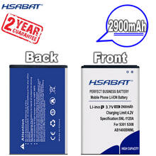 New Arrival [ HSABAT ] 2900mAh AB1400BWML Replacement Battery for PHILIPS S301 S308 CTS308 2024 - buy cheap