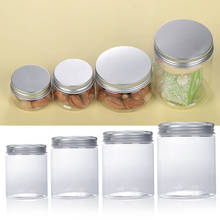 1Pc 30-250ml Sample Bottle Refillable Aluminum Cap Cosmetic Tin Pot Lip Balm Containers Oil Wax Empty Transparent Storage Jar 2024 - buy cheap