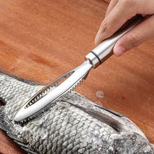 Removedor manual de pele de peixe, raspador de aço inoxidável, ferramentas de limpeza, utensílios de cozinha 2024 - compre barato