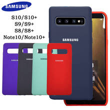 S10 Case Samsung S10 Plus Silky Silicone Cover Note10 Soft-Touch Back Protective Galaxy S10 S9 S8 Note 10 Plus S10+ Phone Case 2024 - buy cheap