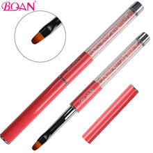 BQAN Oval #6 Nail Brushes Rhinestone Diamond Acrylic Handle Nail Art Pen Beauty Nail UV Gel Drawing Painting Manicure Tool 2024 - buy cheap