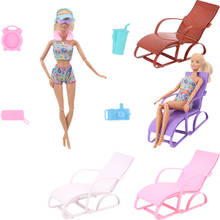Cadeira de praia de plástico, várias partes de brinquedo, itens de higiene pessoal, mesa de estudo para tamanhos 11.8, acessórios de casa, bonecos, 1/6bjd, presente 2024 - compre barato