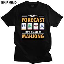 Camiseta clásica de Mahjong para hombre, camiseta de manga corta Mah Jong, camiseta gráfica de regalo para fanáticos del juego chino, camisetas de algodón preencogidas 2024 - compra barato
