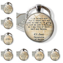 WG 1pc C.S. Lewis Narnia Chronicles Time Gem&stone Keychain Keyring Pendant Cabochon Glass Ball Keychain For Female Jewelry 2024 - buy cheap