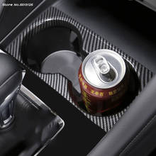 Soporte de ABS para botella de agua y vasos, embellecedor de cubierta decorativa para coche, accesorios de estilo para Mazda 3 Axela 2019 2020 2021 2024 - compra barato
