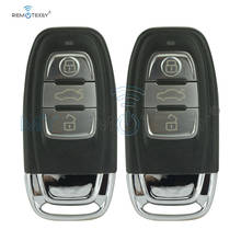 Remtekey 2pcs smart remote car key 8T0959754C 434Mhz 3button for Audi A4 A6 Q5 include key insert remtekey 2024 - buy cheap