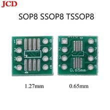 Adaptador JCD SOP8 para DIP8 / SOIC8 a DIP8 IC, toma so8/tssop8/soic8/sop8 a dip8 sin pin SMD a DIP, convertidor SOP8 2024 - compra barato