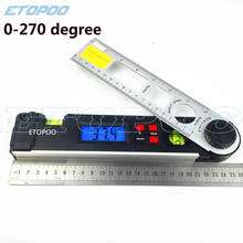 Digital Angle Finder Gauge Protractor Ruler Miltre Angle Finder With dual Spirit Level inclinometer 0-270 degree 2024 - buy cheap
