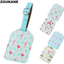 ZOUKANE Flamingo Luggaeg Tag Cute Suitecase Identifier Bag Tag Label Travel Accessories Women Men New Fashion Sales Wedding LT04 2024 - buy cheap