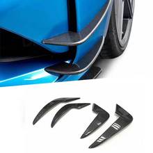 4Pcs Carbon Fiber Front Bumper Side Canards Fin Flaps Trims Splitters for BMW 2 Series  F87 M2 2016 2017 2018 Car Styling 2024 - buy cheap