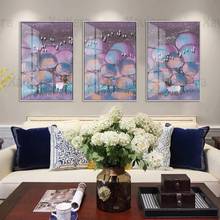 Abstract Decor Poster and Print Purple Forest Round Trees Canvas Painting Modern Home Decor Living Room Bedroom Wall Art Unframe 2024 - buy cheap