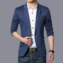 Мужской Блейзер, повседневный деловой пиджак, 2021, 5XL, размера плюс 2024 - купить недорого