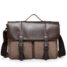 Maletín de cuero de lona para hombre y mujer, bolso cruzado informal Vintage, bolso de hombro, XA504F, novedad de 2021 2024 - compra barato