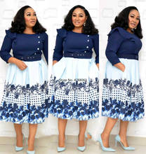 2020 fashion style african women printing plus size dress african dresses for women african clothing 2XL-6XL 2024 - buy cheap