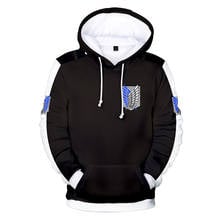 Attack on Titan Hoodies Men/women Boy Harajuku Hip Hop styles 3D Print Attack on Titan Men's Hoodies Sweatshirt Clothes 2024 - buy cheap