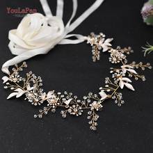 YouLaPan SH294 Rose Gold Wedding Belt  Evening Dress Sash Ribbon Bridal Waistband  Flower Bridal Sashes for Bridesmaid Gown 2024 - buy cheap