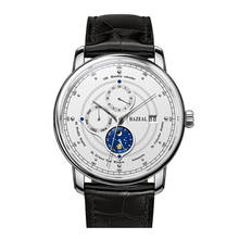 automatic watches mens,men luxury wrist watch HAZEAL man business self wind mechanical wristwatch waterproof clock leather strap 2024 - buy cheap