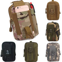 Nylon Tactical Molle Pouch Belt Clip Phone Holster EDC Gadget Pouch Waist Bag Purse Camouflage Phone Bag Hiking Outdoor Camping 2024 - buy cheap