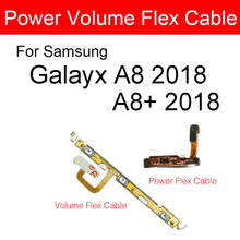 On Off Power & Volume Flex Cable For Samsung Galaxy A8 A8+ Plus 2018 A530 A530F A730 A730F Side Key Button Control Flex Ribbon 2024 - buy cheap