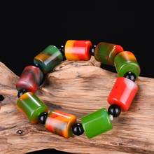 Pulseira de jade de cor natural genuína, joias acessórios de moda, bracelete de amuleto esculpido à mão, presentes para mulheres e homens 2024 - compre barato