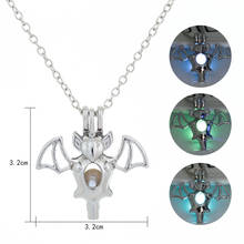 2020 New Glow in the Dark Super Bat Pendant Necklace Animal Luminous Stone Necklace Charm Long Chain Man Women Jewelry 2024 - buy cheap